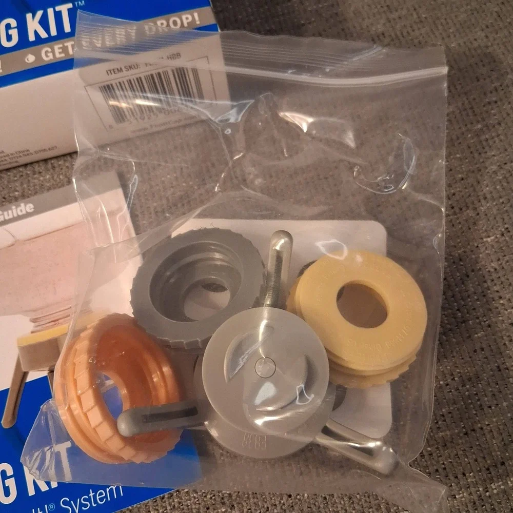 Flip-It Bottle Emptying Kit Reusable Dishwasher Safe Stand Adapters New